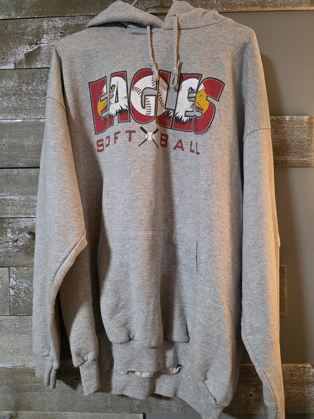 Port and Company Gray Eagles Softball Hooded Sweatshirt